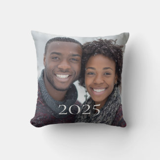 Personalized Photo Christmas Pillow 2025 Holiday Kissen