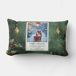 Personalized Photo Christmas Pillow Lendenkissen