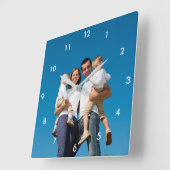 Personalized Photo Clock Quadratische Wanduhr (Winkel)