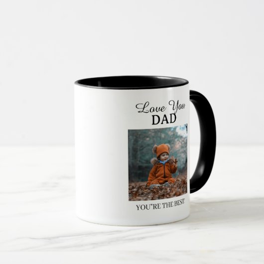 Personalized Photo Coffee Gift for Family Tasse (VorderseiteRechts)