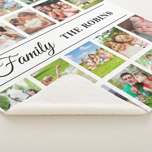 Personalized Photo Collage Blanket Photo Sherpadecke (3/4)