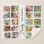 Personalized Photo Collage Blanket Photo Sherpadecke (Vorderseite (Horizontal))