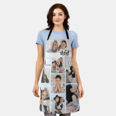 Personalized Photo Collage Dad Apron Schürze (Getragen)