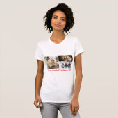 Personalized Photo Collage Family Christmas T-Shirt (Vorne ganz)