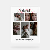 Personalized Photo Collage Gift for Mom Acrylschild (Vorderseite)