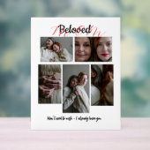 Personalized Photo Collage Gift for Mom Acrylschild (Neutral)