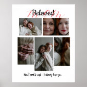 Personalized Photo Collage Gift for Mom Poster (Vorne)