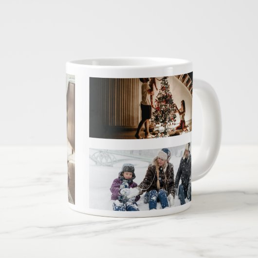 Personalized Photo Collage Jumbo-Tasse (Vorderseite Rechts)