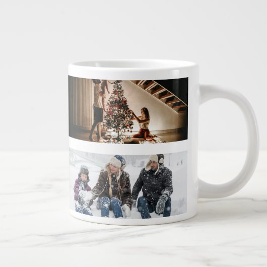 Personalized Photo Collage Jumbo-Tasse (Rechts)