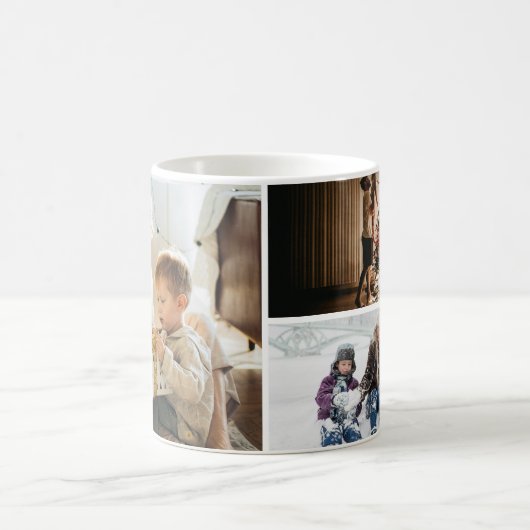 Personalized Photo Collage Kaffeetasse (Mittel)