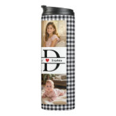 Personalized Photo Collage & Kids' Names "DAD" Thermosbecher (Nach rechts gedreht)