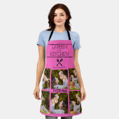Personalized Photo Collage Kitchen Apron Schürze (Getragen)