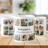 Personalized Photo Collage Mug With Custom Text Kaffeetasse