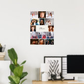 Personalized Photo Collage Poster with Name (Heimbüro)