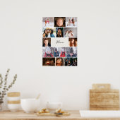 Personalized Photo Collage Poster with Name (Küche)