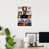 Personalized Photo Collage Poster with Name (Heimbüro)