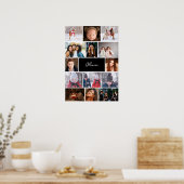 Personalized Photo Collage Poster with Name (Küche)