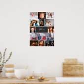 Personalized Photo Collage Poster with Name (Küche)