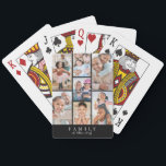 Personalized Photo Collage Spielkarten<br><div class="desc">Personalized Family 7-Photo Collage Poker Playing Cards. Add a bold, modern touch to family game night with these custom poker playing cards, designed with a sleek black background and a 7-photo collage showcasing your favorite memories. From family vacations and everyday moments to pets and milestones, each card becomes a fun...</div>