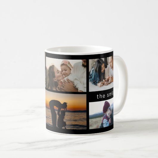 Personalized Photo Collage with Heartfelt Message Kaffeetasse (VorderseiteRechts)