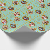 Personalized Photo - Custom Family Holiday Geschenkpapier (Ecke)