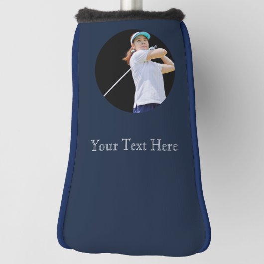 Personalized Photo Custom Golf Club Head Cover Golf Headcover (Rotieren 90)