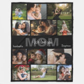 Personalized Photo, Custom Name Fleece Blanket (Vorderseite)