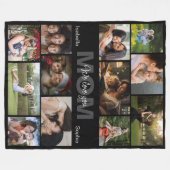 Personalized Photo, Custom Name Fleece Blanket (Vorderseite (Horizontal))