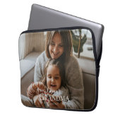 Personalized Photo & Custom Text Grandma Since - Laptopschutzhülle (Vorderseite Links)