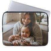 Personalized Photo & Custom Text Grandma Since -  Laptopschutzhülle (Vorderseite)