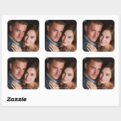 Personalized Photo & Custom Text Wedding Sticker (Blatt)