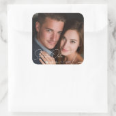 Personalized Photo & Custom Text Wedding Sticker (Tasche)