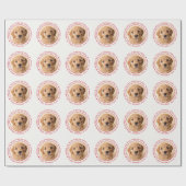 Personalized Photo Dog Birthday Geschenkpapier (Flach)
