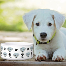 Personalized Photo Dog Face Napf