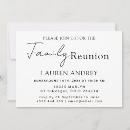 Personalized photo Family Reunion Party Invitation Einladung