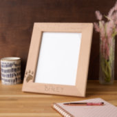 Personalized Photo Frame Dog 1st Christmas, 8x10" Geätzte Rahmen (Links)