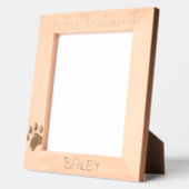 Personalized Photo Frame Dog 1st Christmas, 8x10" Geätzte Rahmen (Links)