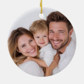 Personalized Photo Funny Dog Christmas Ornament (Hinten)