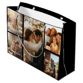 Personalized Photo Gift Bag for Special Occasions Große Geschenktüte (Rückseite Schrägansicht)