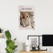 Personalized Photo Gift | Best Grandma Ever Poster (Heimbüro)