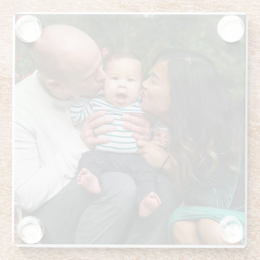 Personalized Photo Glasuntersetzer (Rückseite)