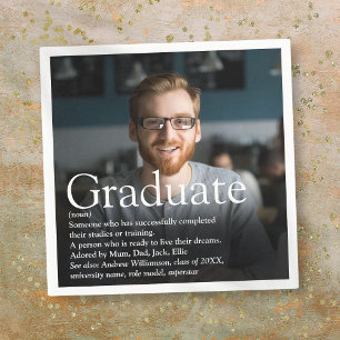 Personalized Photo Graduate Definition Serviette