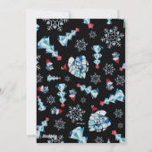 Personalized Photo Holiday Geometric Snoopy Feiertagskarte (Rückseite)