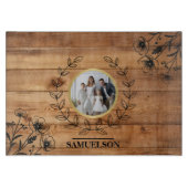 Personalized Photo Keepsake Cutting Board Schneidebrett (Vorderseite)