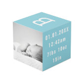 Personalized Photo Keepsake Memorial Photo Cube Würfel (Rückseite Schrägansicht)