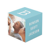 Personalized Photo Keepsake Memorial Photo Cube Würfel (Vorderseite Schrägansicht)