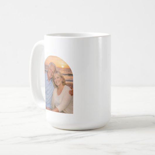 Personalized Photo Keepsake Valentines Day Gift Kaffeetasse (Vorderseite Links)