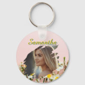 Personalized Photo Keychain | Custom Name Keychain Schlüsselanhänger (Vorderseite)