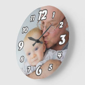 Personalized Photo Large Clock Große Wanduhr (Winkel)