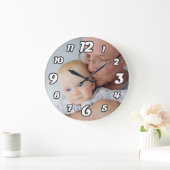Personalized Photo Large Clock Große Wanduhr (Zuhause)